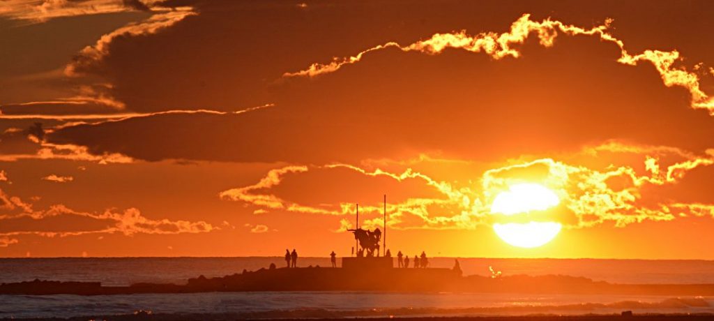 Pasifae, Vilanova y la Geltru, puesta de sol